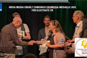 WEKA Media erhält Comenius EduMedia-Medaille 2025 für ELUCYDATE VR