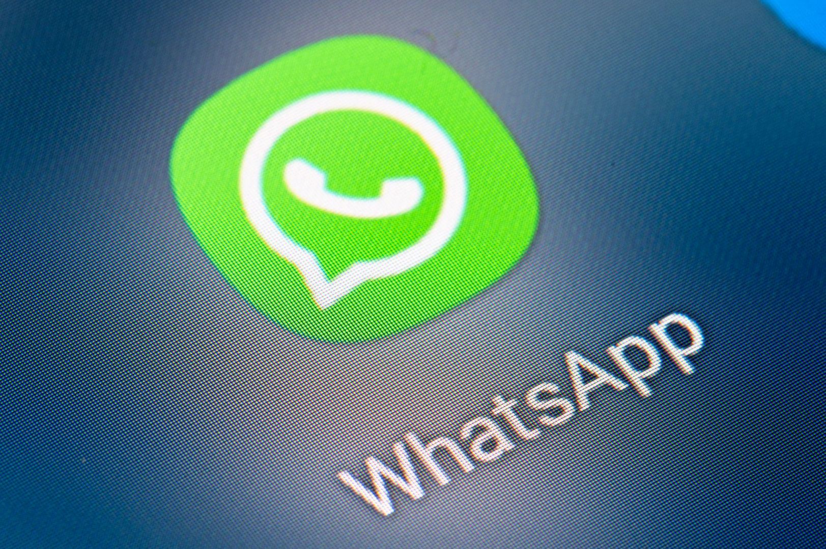 Whatsapp auf dem Bildschirm eines Smartphones