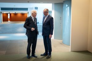 Winfried Kretschmann und Friedrich Merz am 07.05.2026