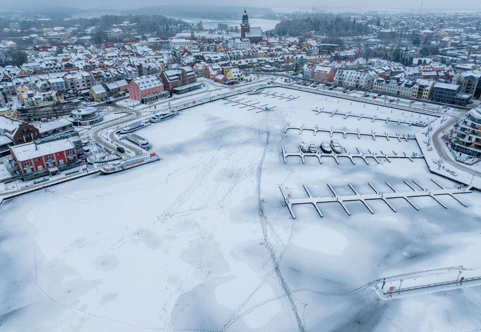 Winterwetter in der Seenplatte