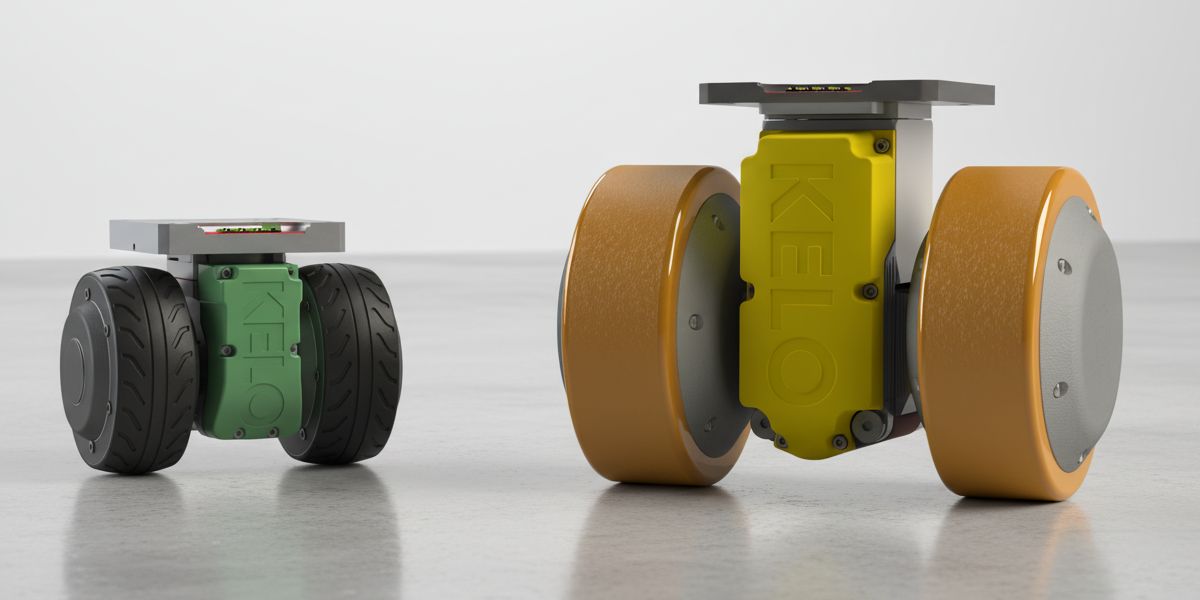 „Wir haben das Rad neu erfunden!“ – KELO-Drives als omnidirektionaler Antrieb für autonome mobile Transportroboter