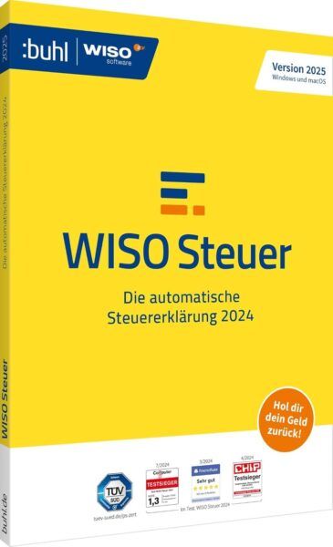 WISO Steuer 2025 (für Steuerjahr 2024, Win oder Mac) für 22,79€