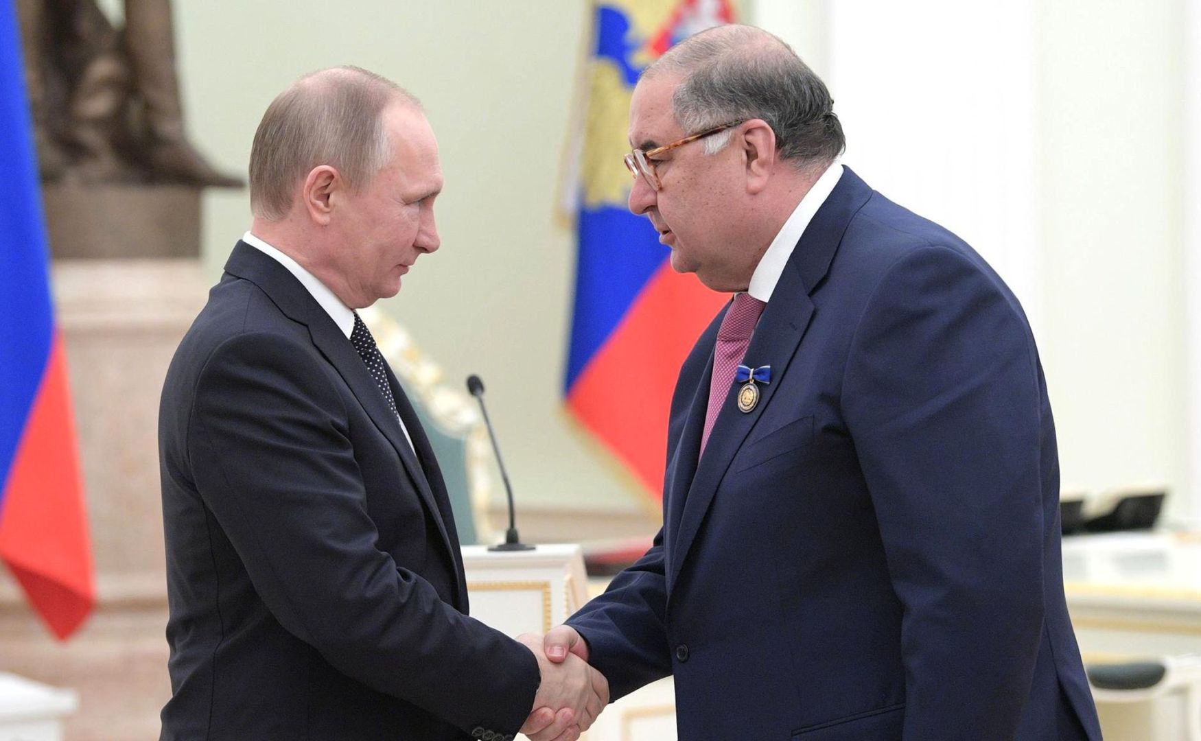 Wladimir Putin und Alischer Usmanow