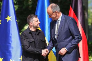 Wolodymyr Selenskyj und Friedrich Merz am 13.08.2025