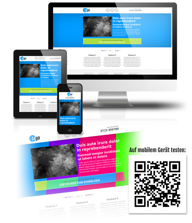 Kostenloses WordPress Landing-Page Theme