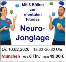 Workshop Neuro-Jonglage am Dienstag, 10. Februar 2026 (18:30 Uhr) in München