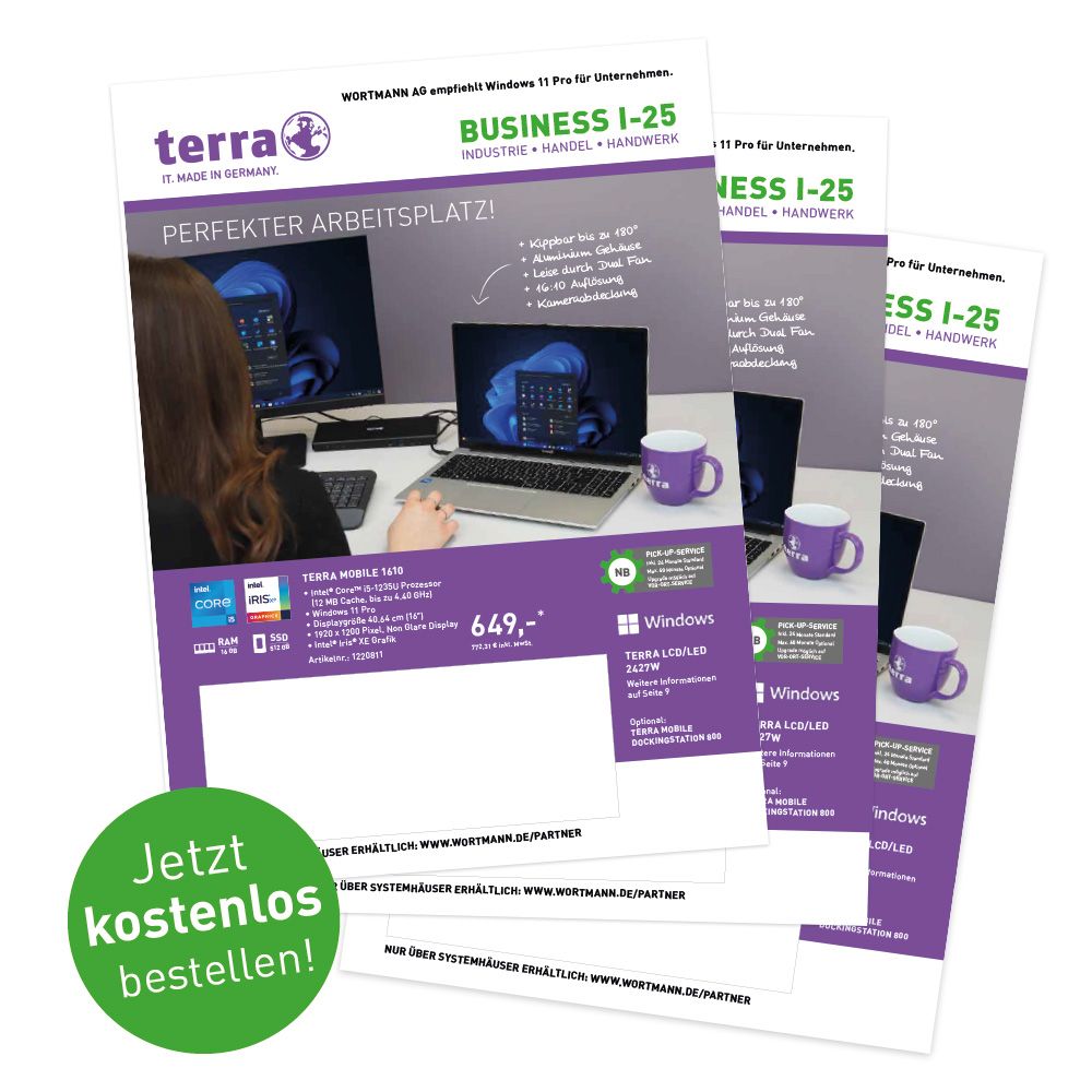WORTMANN AG versendet rund 3 Millionen Business-Flyer