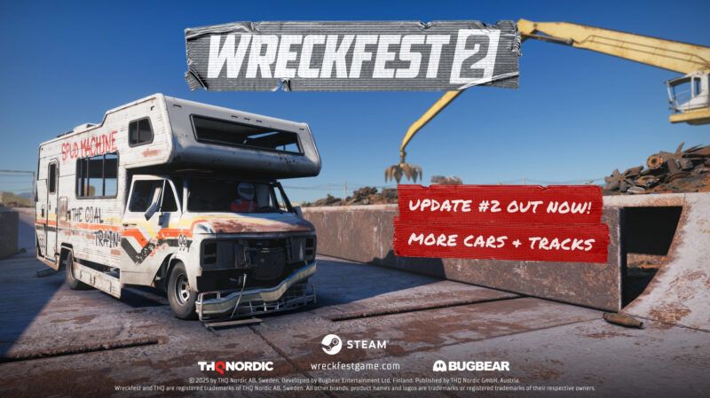Wreckfest 2 erhält sein zweites Update im Early Access