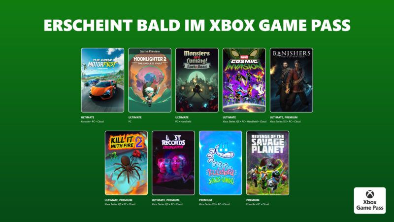 Xbox Game Pass: Weitere Highlights im November
