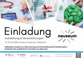 Zellbasierte Krebsdiagnostik im Fokus: Ausstellung im Bayreuther neuseum vom 19.–31. Mai 2025