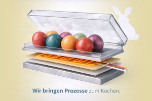 Zu Ostern denken viele an bunte Eier – Wir denken an zuverlässige Prozesswärme