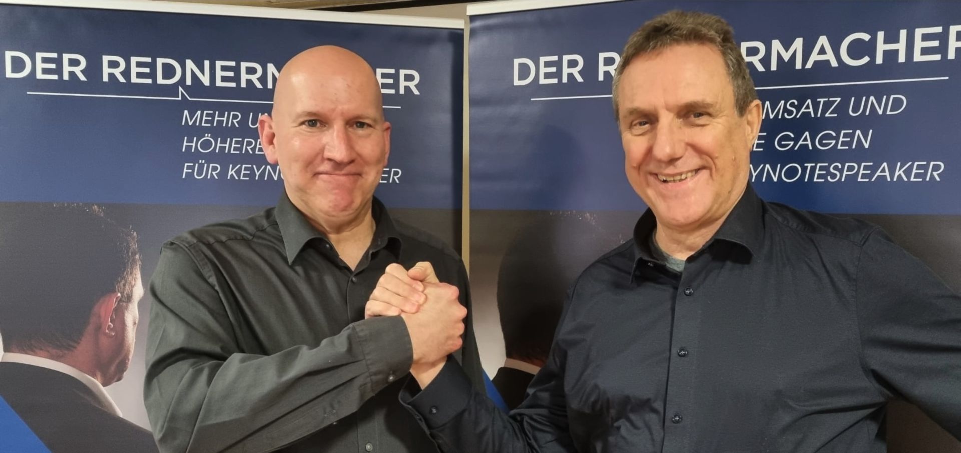 Zusammenarbeit: Keynote Speaker Andreas Becker und Redner - Ikone Heinrich Kürzeder