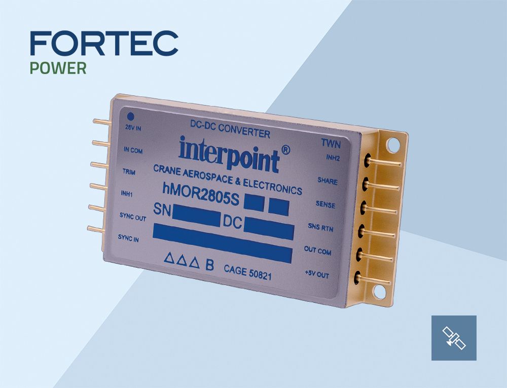 Zuverlässige DC/DC-Konverter der Interpoint hMOR-Serie™ für militärische Anwendungen