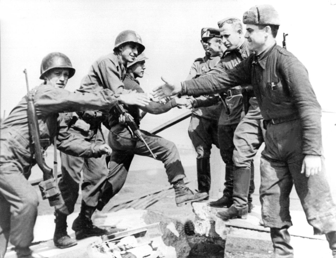 Zweiter Weltkrieg -  Treffen bei Torgau