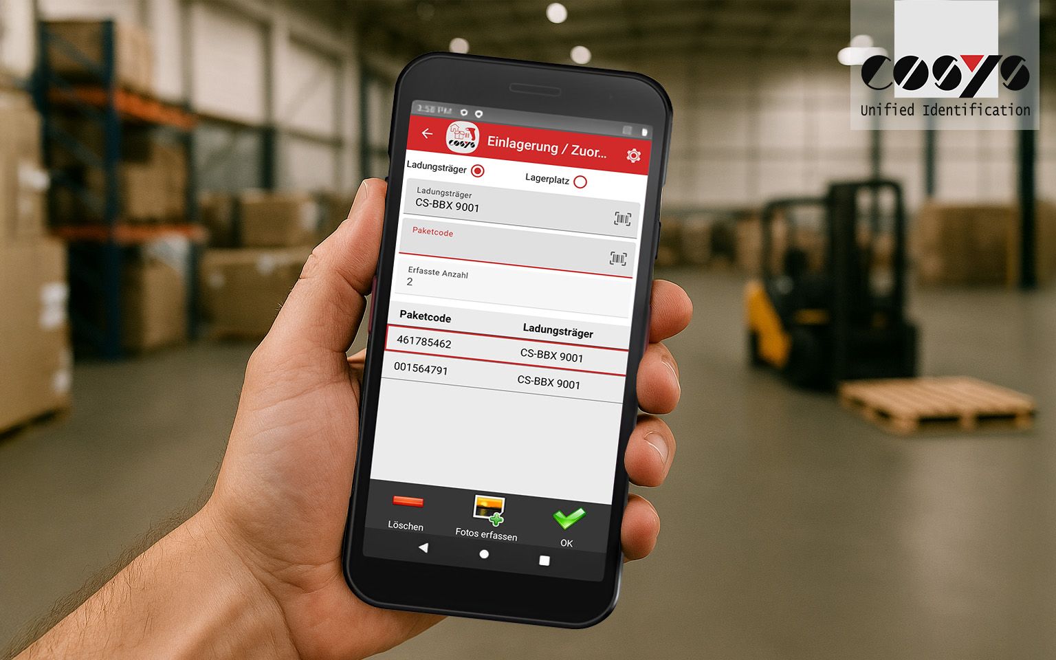 Zwischenlager im Griff – mit dem Honeywell CT32 mit COSYS