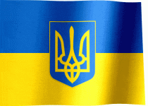 01 Flagge Ukraine flag with coat of arms für Forum.gif