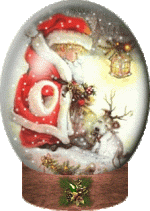 Globen Weihnachtskind Hunde-Ren.gif